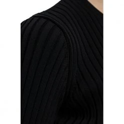Ami Paris Ribbed Cardigan Black -dame-cardigans Butikk unnamed file 3583