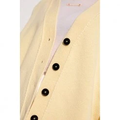 Jil Sander Cashmere Cardigan Yellow