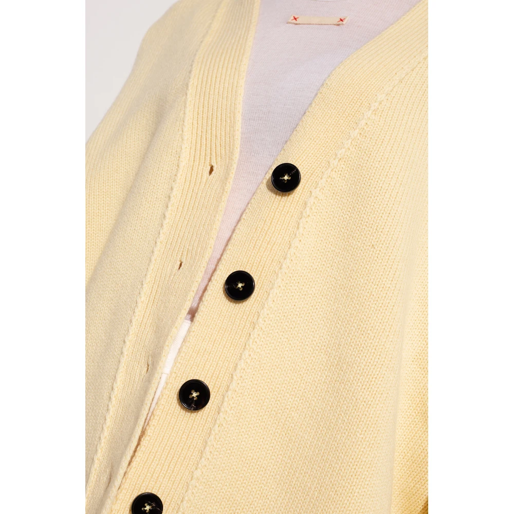 Jil Sander Cashmere Cardigan Yellow 3 Jil Sander Cashmere Cardigan Yellow