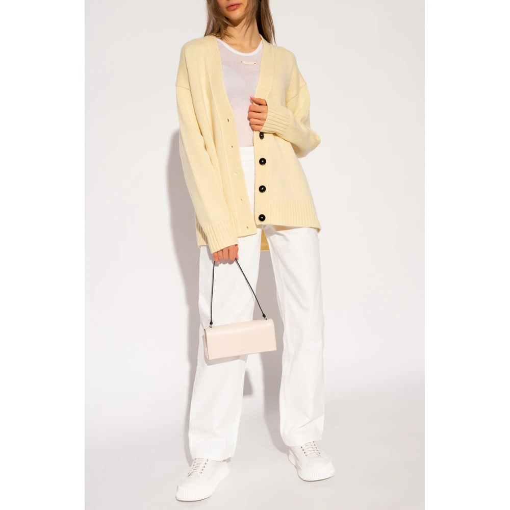 Jil Sander Cashmere Cardigan Yellow 4 Jil Sander Cashmere Cardigan Yellow - Bilde 2