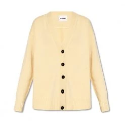 Jil Sander Cashmere Cardigan Yellow 9 Jil Sander Cashmere Cardigan Yellow -dame-cardigans Butikk unnamed file 3621