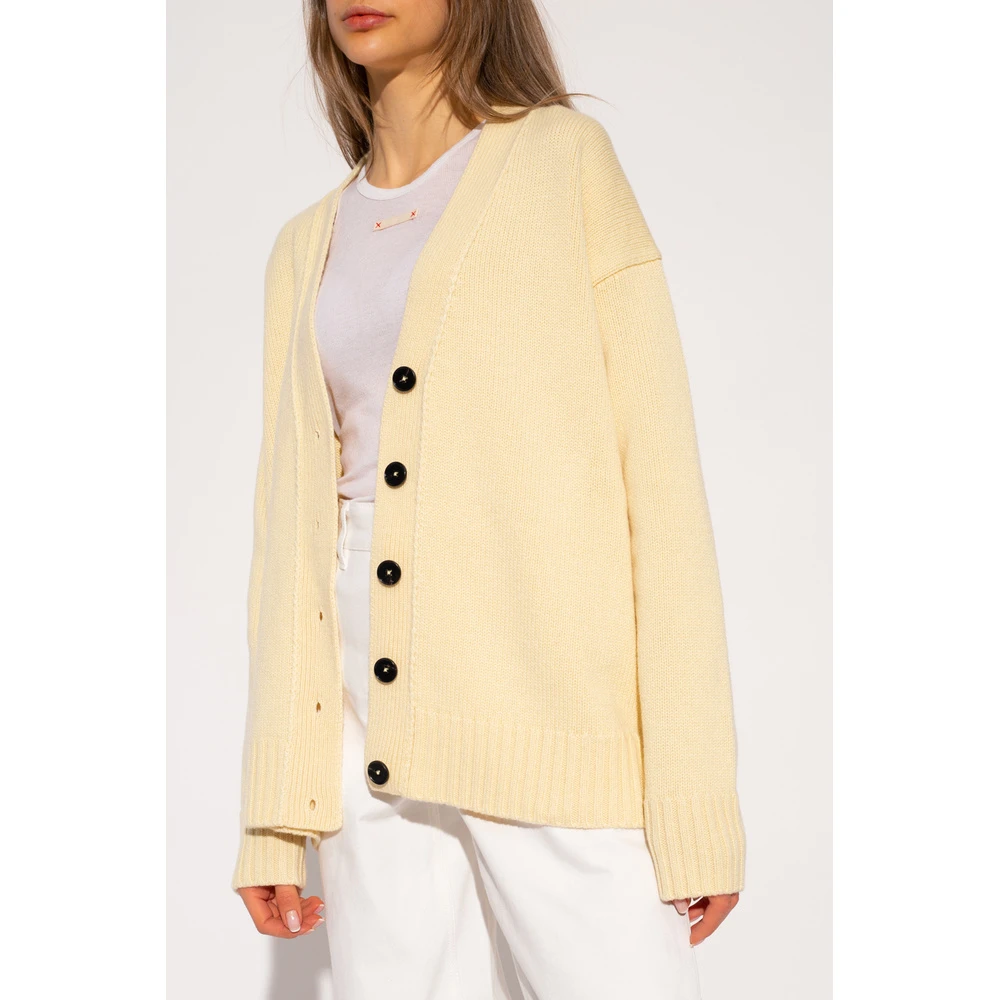 Jil Sander Cashmere Cardigan Yellow 6 Jil Sander Cashmere Cardigan Yellow - Bilde 4