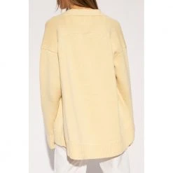 Jil Sander Cashmere Cardigan Yellow 11 Jil Sander Cashmere Cardigan Yellow -dame-cardigans Butikk unnamed file 3623