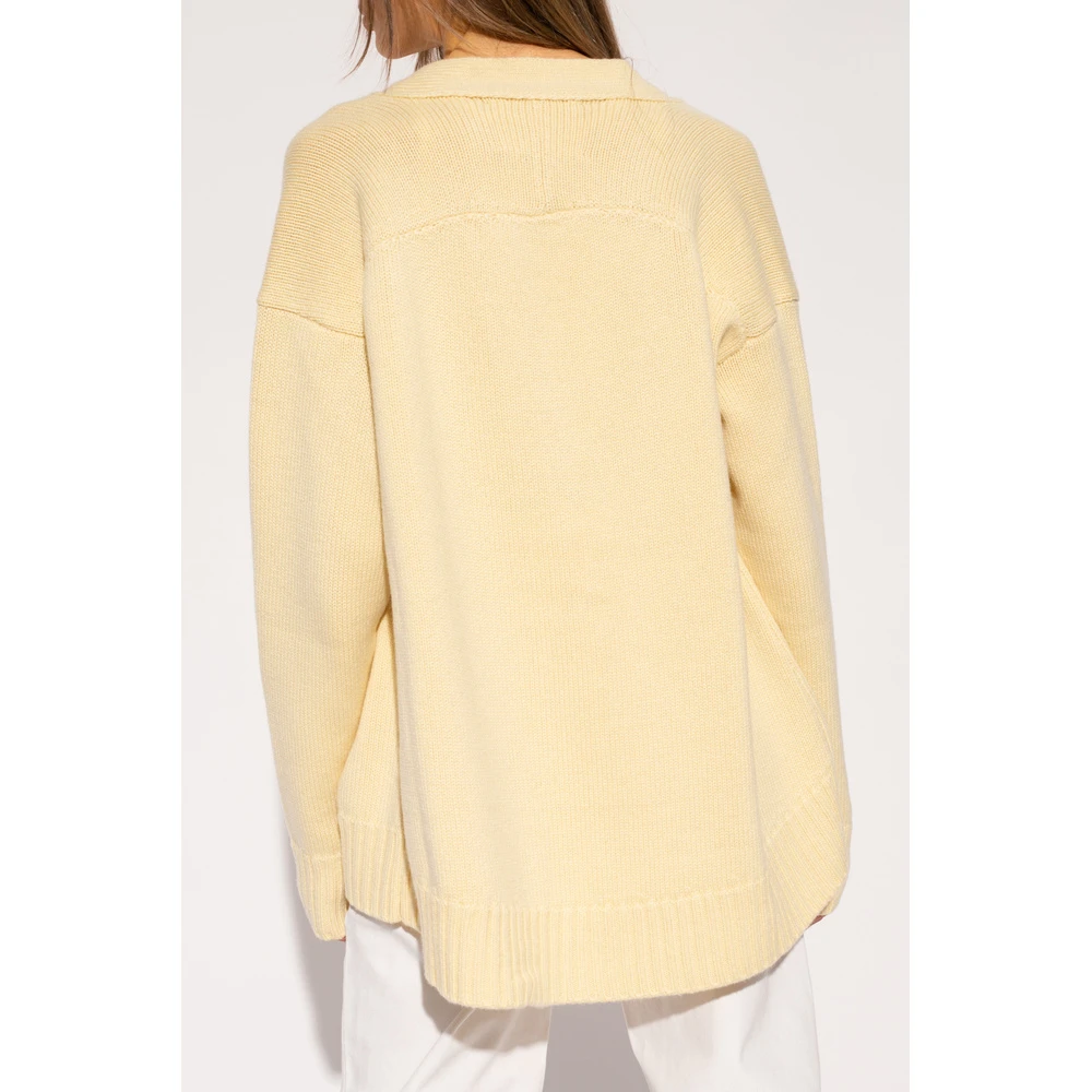 Jil Sander Cashmere Cardigan Yellow 7 Jil Sander Cashmere Cardigan Yellow - Bilde 5