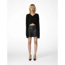 Han Kjøbenhavn Cropped Cardigan Black -dame-cardigans Butikk unnamed file 3644