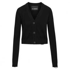 Han Kjøbenhavn Cropped Cardigan Black -dame-cardigans Butikk unnamed file 3646