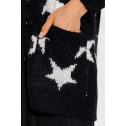 RED Valentino Patterned Cardigan Black