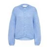 Selected Femme Suanne Ls Knit Short Cardigan Blue -dame-cardigans Butikk unnamed file 370