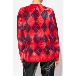Diesel K-ADDICE Cardigan Red -dame-cardigans Butikk unnamed file 3707