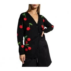 RED Valentino Cardinag With Fruit Motif Black