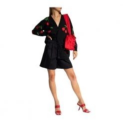 RED Valentino Cardinag With Fruit Motif Black -dame-cardigans Butikk unnamed file 3714