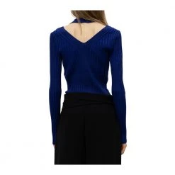 Proenza Schouler Ribbed Cardigan Blue 9 Proenza Schouler Ribbed Cardigan Blue -dame-cardigans Butikk unnamed file 3722
