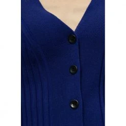 Proenza Schouler Ribbed Cardigan Blue 10 Proenza Schouler Ribbed Cardigan Blue -dame-cardigans Butikk unnamed file 3723