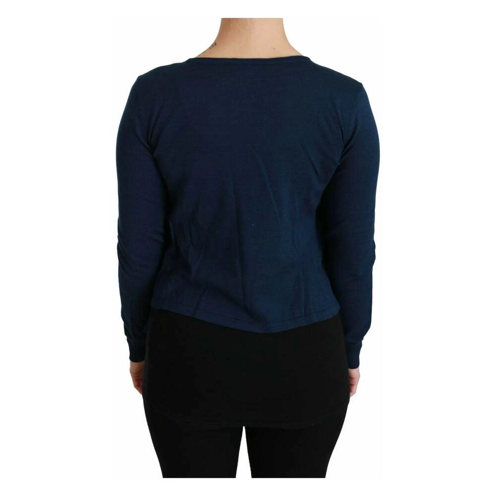 Dolce & Gabbana Blue Long Sleeve Cardigan Vest Cashmere Sweater Blue 8 Dolce & Gabbana Blue Long Sleeve Cardigan Vest Cashmere Sweater Blue - Bilde 6