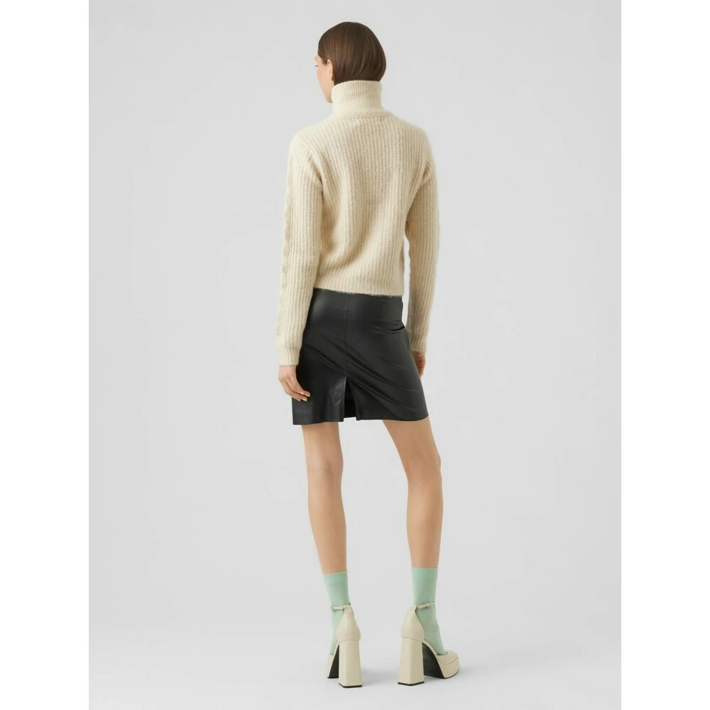 Hvit Vero Moda Vmalba Ls Zip Cardigan Genser White 6 Hvit Vero Moda Vmalba Ls Zip Cardigan Genser White - Bilde 4