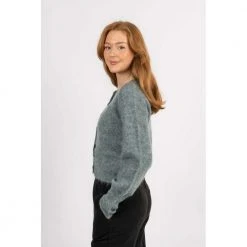 Cathrine Hammel Mohair Petit Cardigan - Light Seaweed Green -dame-cardigans Butikk unnamed file 3747