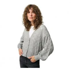 Pieszak PD-Lauren Sequins Needledrop Cardigan Gray -dame-cardigans Butikk unnamed file 3771