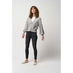 Pieszak PD-Lauren Sequins Needledrop Cardigan Gray -dame-cardigans Butikk unnamed file 3772