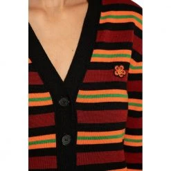 Kenzo Striped Cardigan Orange -dame-cardigans Butikk unnamed file 3802