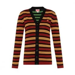 Kenzo Striped Cardigan Orange -dame-cardigans Butikk unnamed file 3803