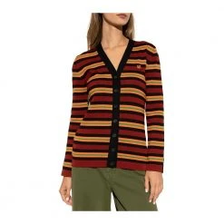 Kenzo Striped Cardigan Orange -dame-cardigans Butikk unnamed file 3805