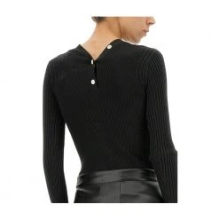 Proenza Schouler Ribbed Cardigan Black