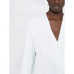 Jil Sander V-neck Cardigan Blue 5 Jil Sander V-neck Cardigan Blue -dame-cardigans Butikk unnamed file 3880