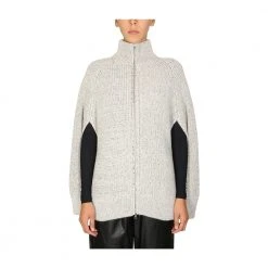 Maison Margiela Turtleneck Cape White -dame-cardigans Butikk unnamed file 3886