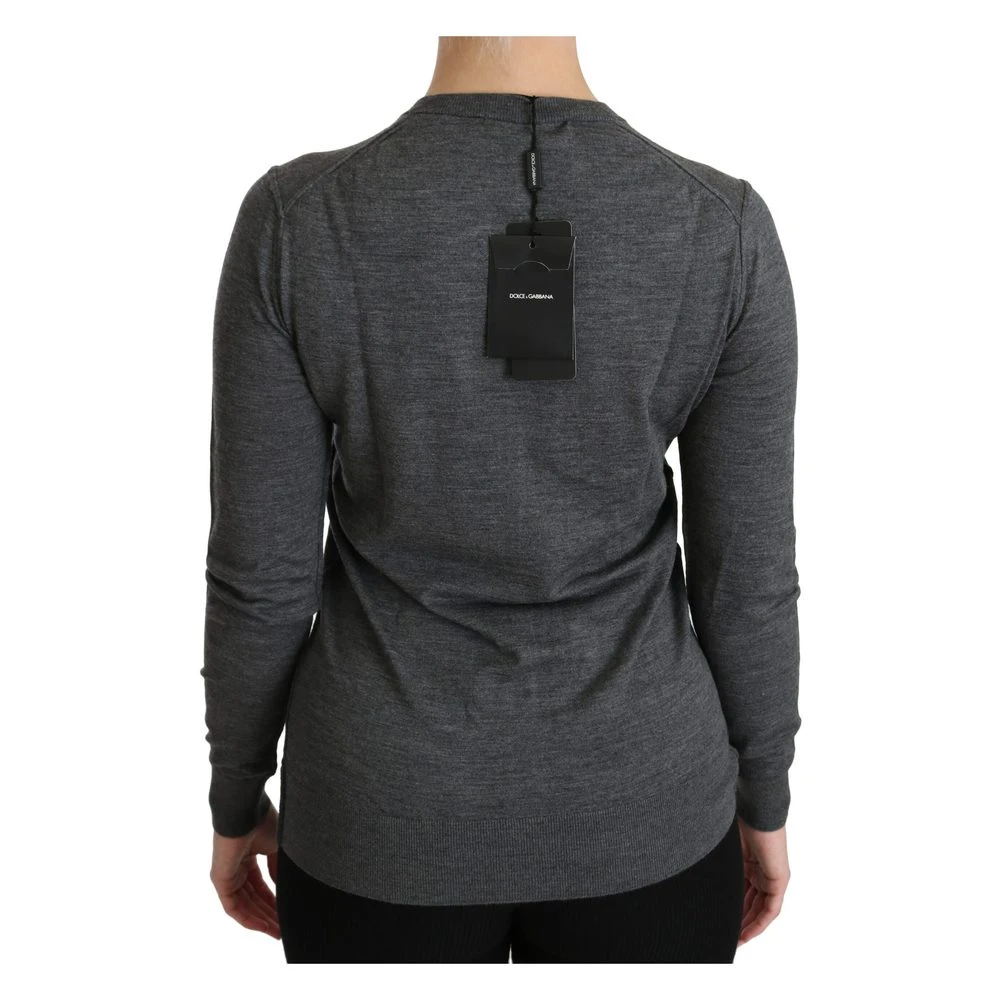 Dolce & Gabbana Long Sleeve Cardigan Gray 5 Dolce & Gabbana Long Sleeve Cardigan Gray - Bilde 3