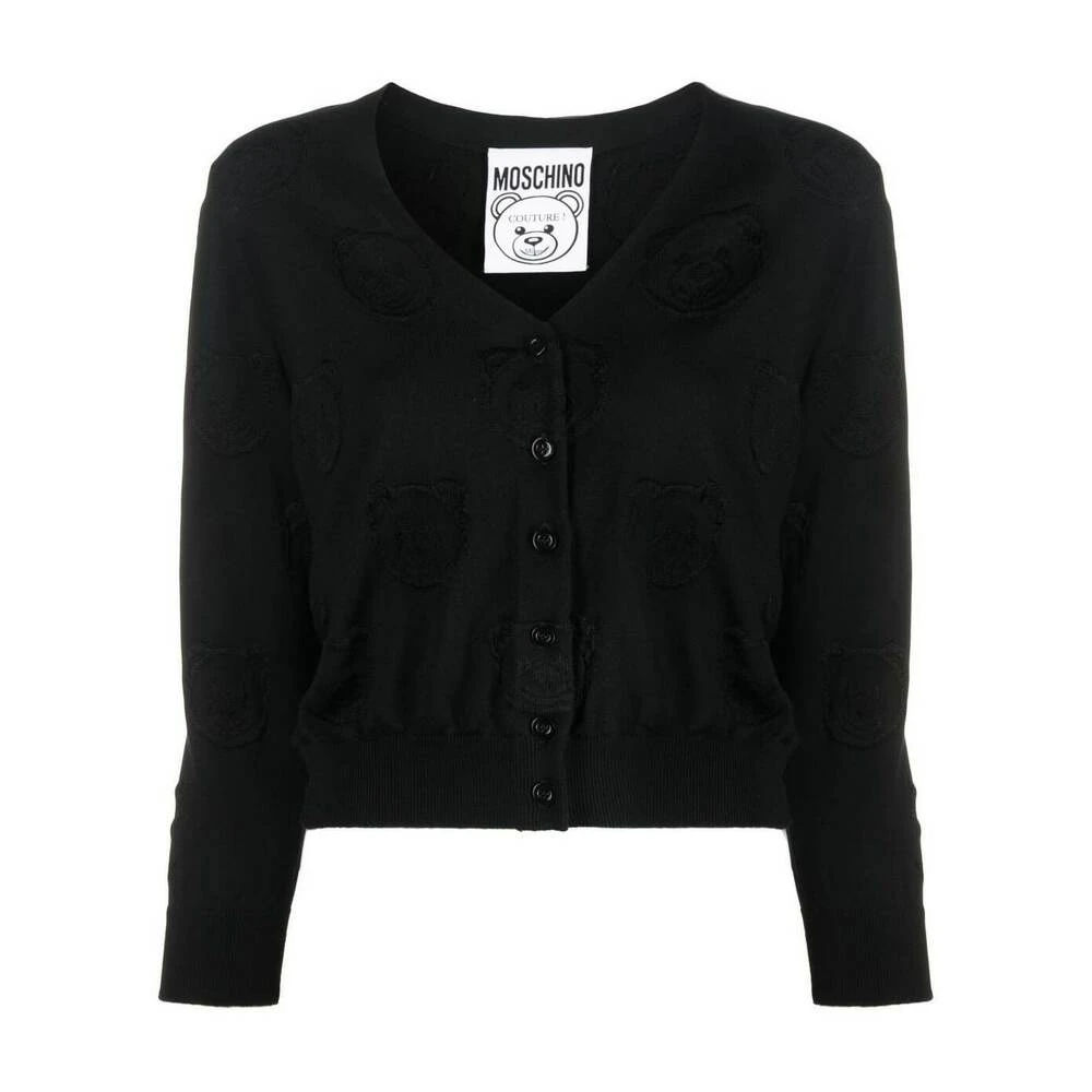 Moschino Cardigans Black 3 Moschino Cardigans Black