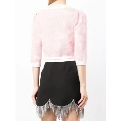 Alessandra Rich Cropped Cardigan Pink -dame-cardigans Butikk unnamed file 3917