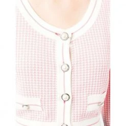 Alessandra Rich Cropped Cardigan Pink -dame-cardigans Butikk unnamed file 3918