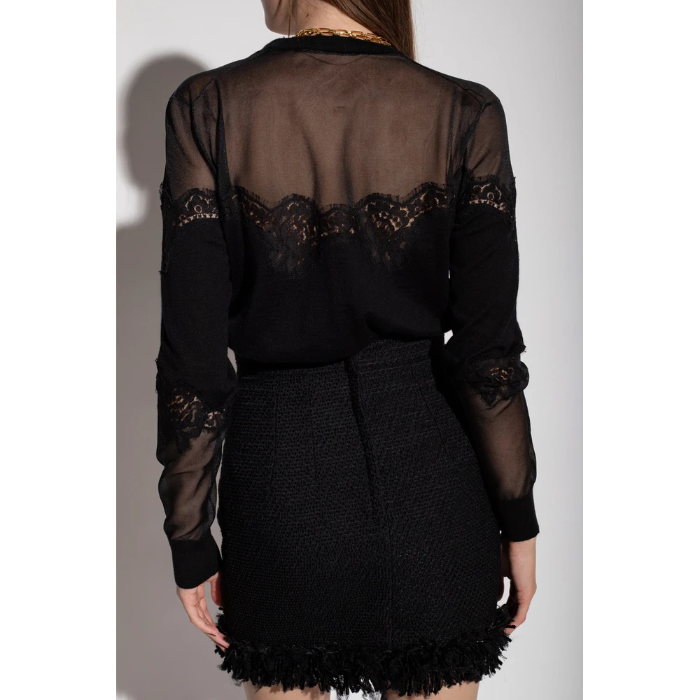 Dolce & Gabbana Lace Cardigan Black 4 Dolce & Gabbana Lace Cardigan Black - Bilde 2