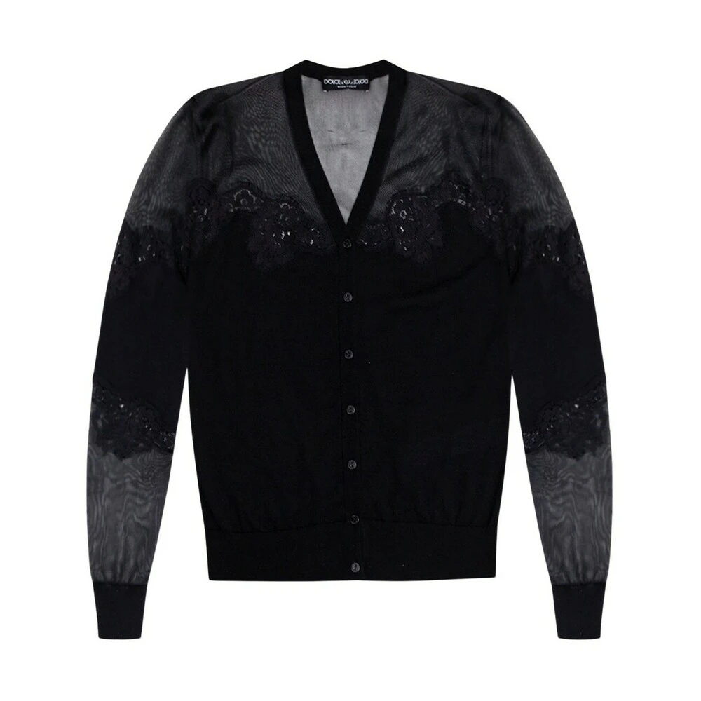 Dolce & Gabbana Lace Cardigan Black 6 Dolce & Gabbana Lace Cardigan Black - Bilde 4