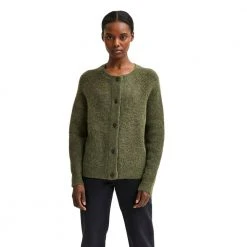 Selected Femme Slflulu Ls Knit Short Cardigan Green -dame-cardigans Butikk unnamed file 396