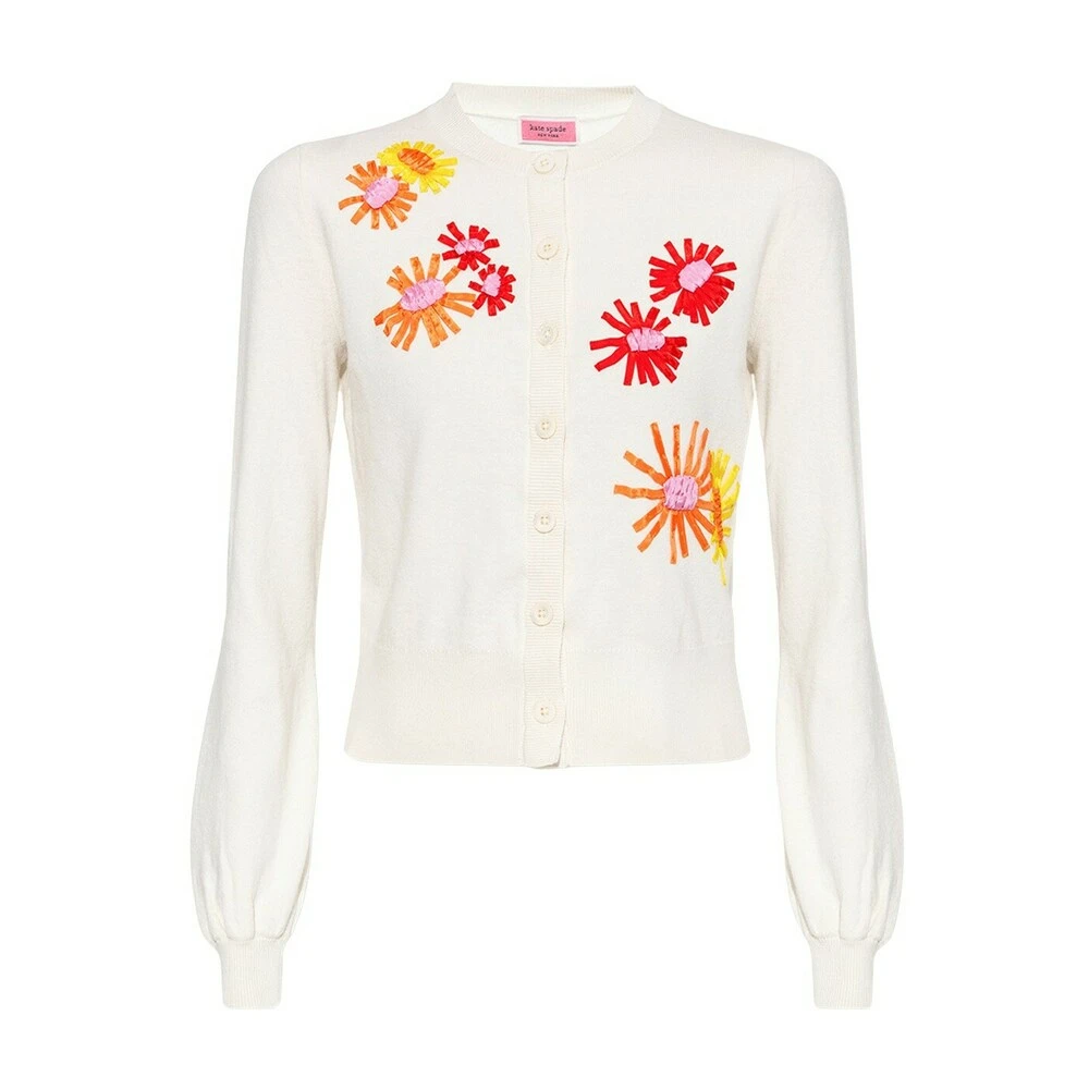 Kate Spade Cardigan With Appliqu�s Beige 4 Kate Spade Cardigan With Appliqu�s Beige - Bilde 2