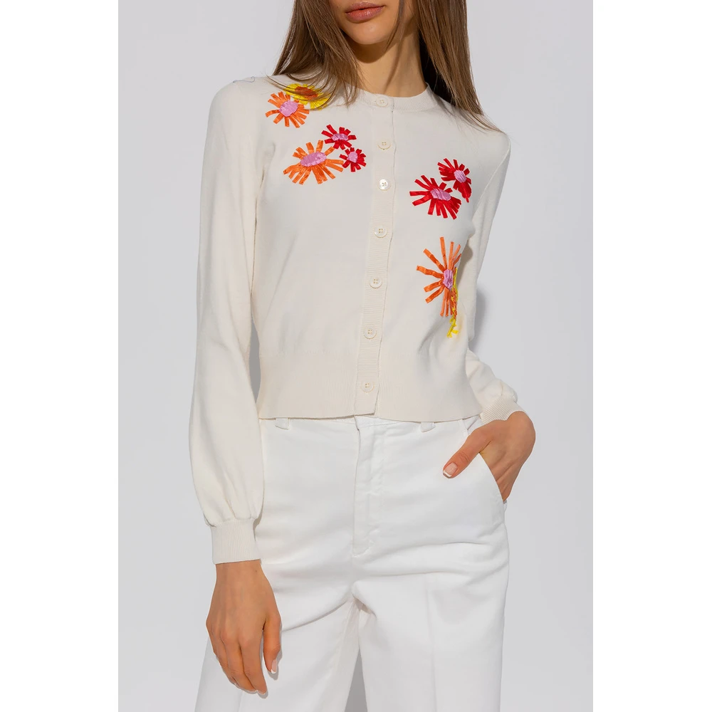 Kate Spade Cardigan With Appliqu�s Beige 5 Kate Spade Cardigan With Appliqu�s Beige - Bilde 3