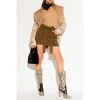 Blumarine Cardigan With Fur Collar Beige -dame-cardigans Butikk unnamed file 3988
