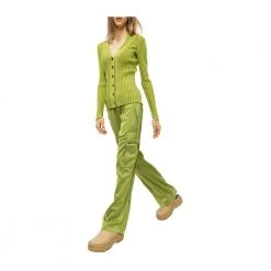 Proenza Schouler Ribbed Cardigan Green -dame-cardigans Butikk unnamed file 4037