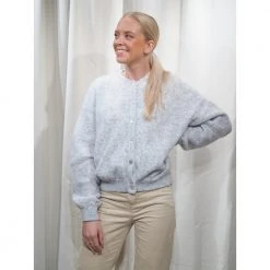 American Vintage Zabidoo Cardigan Gray -dame-cardigans Butikk unnamed file 404