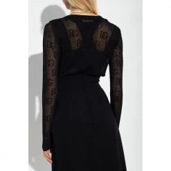 Dolce & Gabbana Sheer Cardigan Black -dame-cardigans Butikk unnamed file 4055