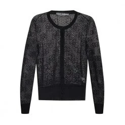 Dolce & Gabbana Sheer Cardigan Black -dame-cardigans Butikk unnamed file 4057