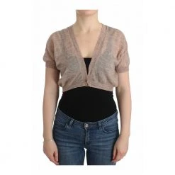 Ermanno Scervino Lingerie Knit Wool Cardigan Brown -dame-cardigans Butikk unnamed file 4074