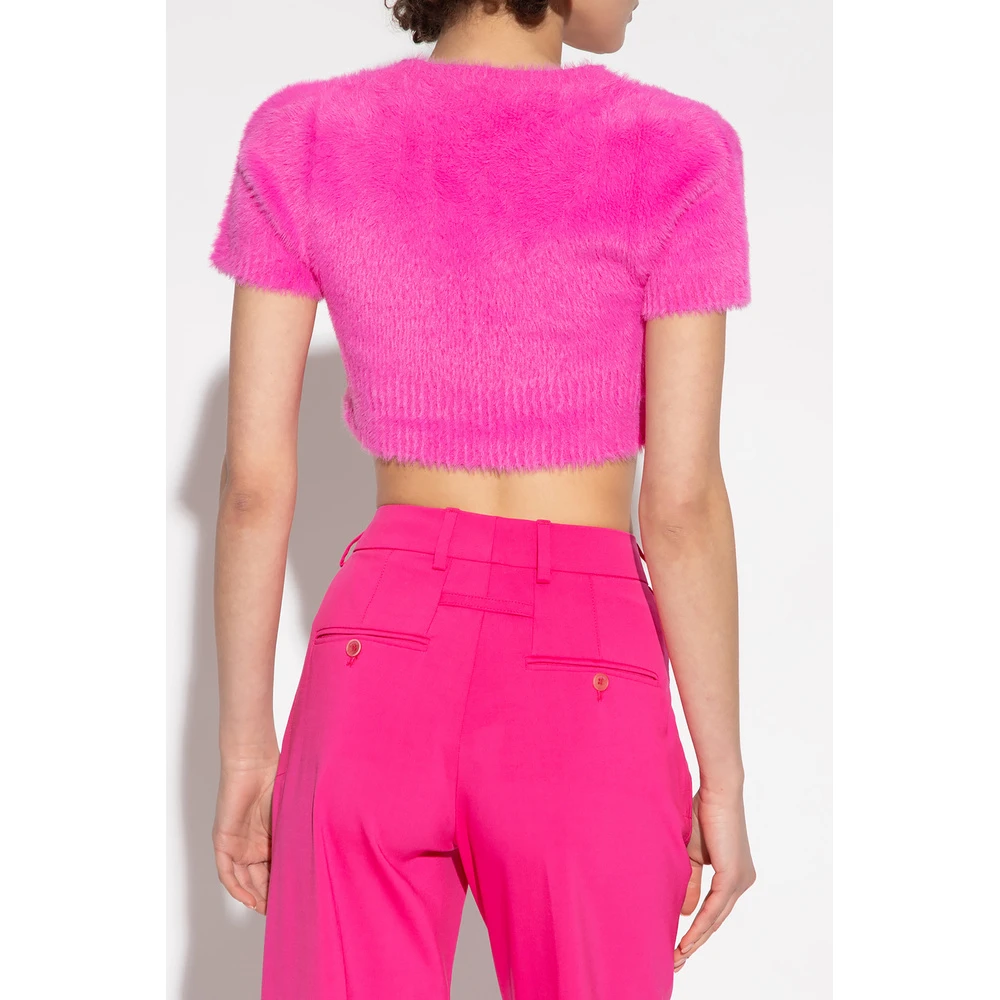 Jacquemus Neve Cardigan Pink 4 Jacquemus Neve Cardigan Pink - Bilde 2