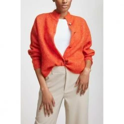 Gestuz Debbie Short Cardigan Klær Orange -dame-cardigans Butikk unnamed file 408