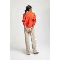 Gestuz Debbie Short Cardigan Klær Orange -dame-cardigans Butikk unnamed file 410