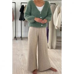 Lysegrønn American Dreams Cornelia Ls Cardigan Genser Green