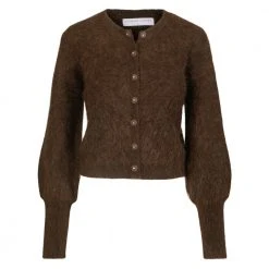 Cathrine Hammel Mohair Petit Cardigan Brown