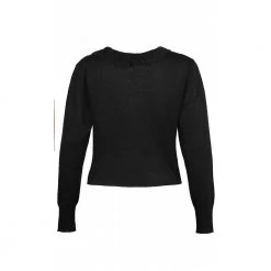 Sort Signature Franc Cardigan Fra Ze-Ze - Sort Med Glitter Jakker Black -dame-cardigans Butikk unnamed file 4143