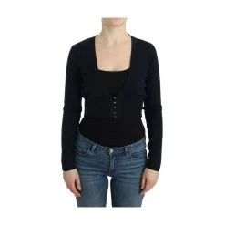 Roberto Cavalli Cropped Cardigan Black -dame-cardigans Butikk unnamed file 4146